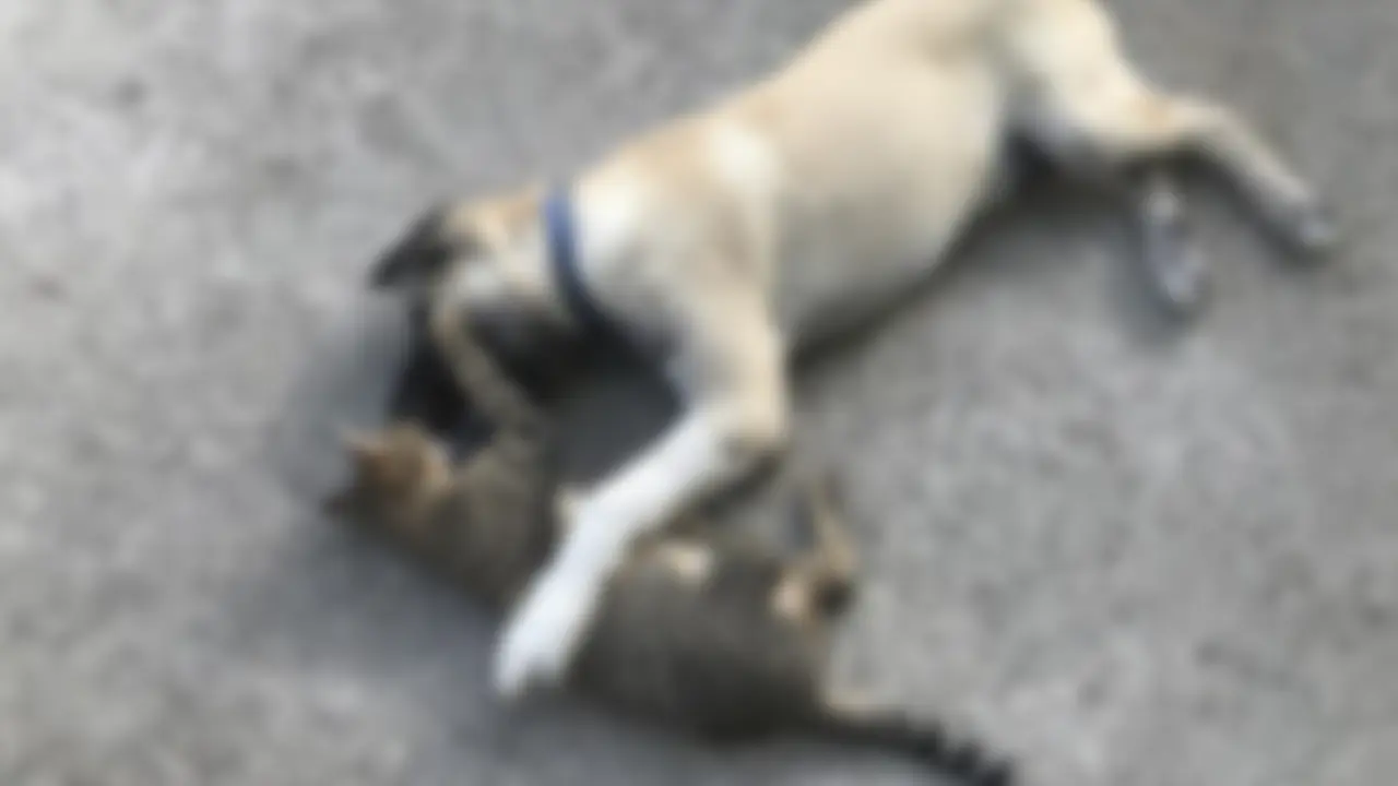 Kütahya’da Kedi Köpek Kavgası Kanlı Bitti!