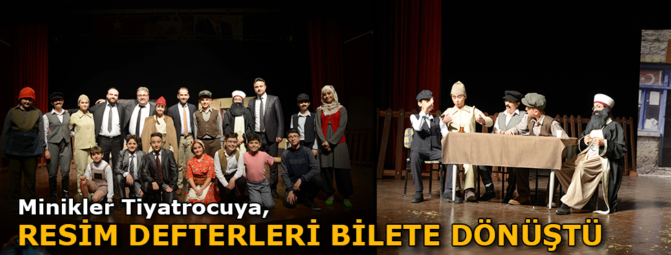 Minikler Tiyatrocuya, Resim Defterleri Bilete Dönüştü