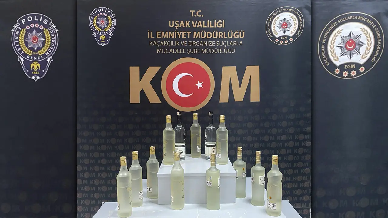 Uşak'ta Yılbaşı Öncesi Kaçak İçki Operasyonu Düzenlendi!
