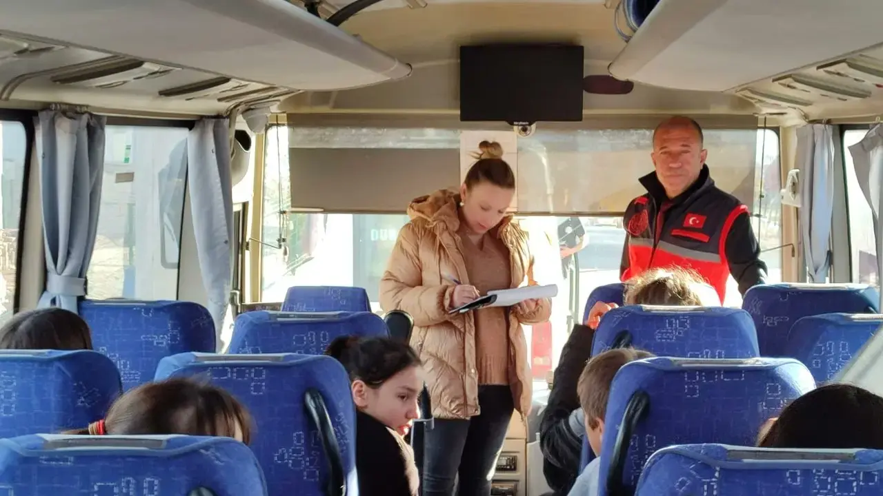 Uşak'ta Okul Servisleri Denetleniyor!
