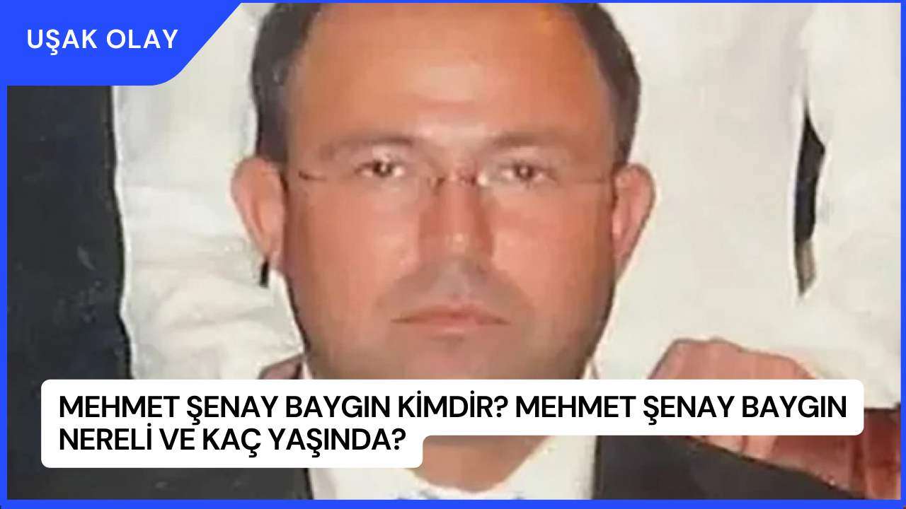 Mehmet Şenay Baygın Kimdir? Mehmet Şenay Baygın Nereli ve Kaç Yaşında?