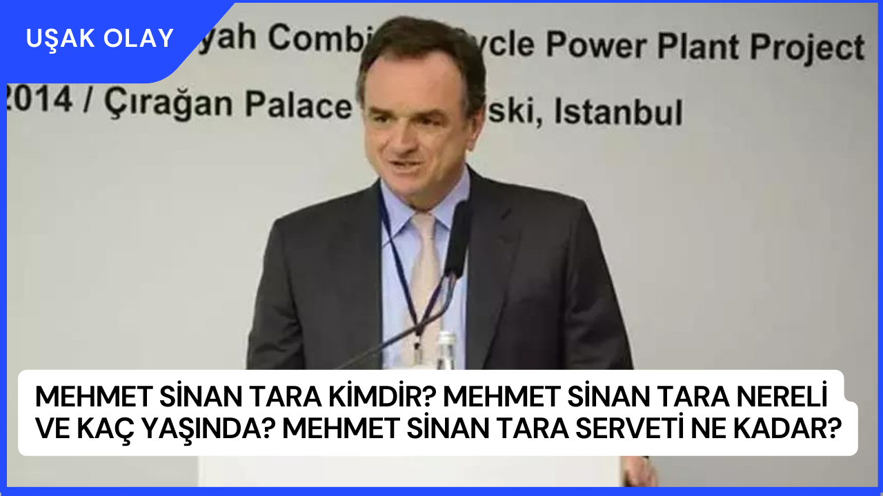 Mehmet Sinan Tara Kimdir? Mehmet Sinan Tara Nereli ve Kaç Yaşında? Mehmet Sinan Tara Serveti Ne Kadar?