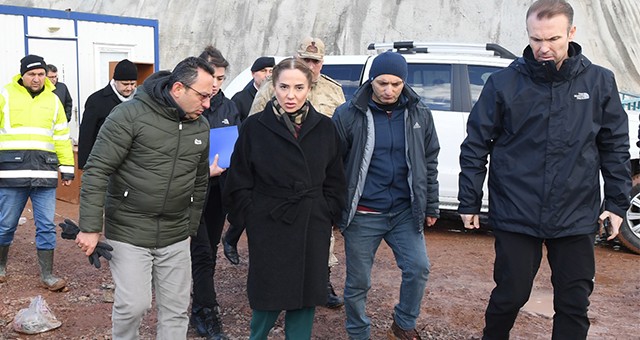 VALİ FUNDA KOCABIYIK, BAHADIR GÖLETİ’NDE Kİ ÇALIŞMALARI İNCELEDİ