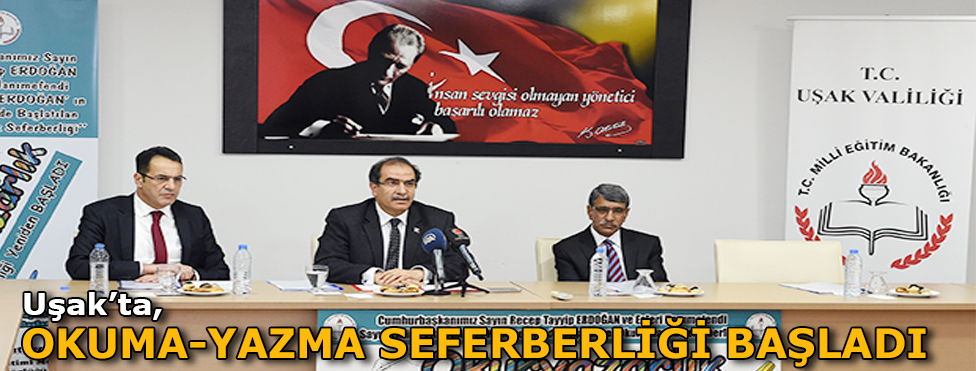 Uşak'ta Okuma - Yazma seferberliği başladı