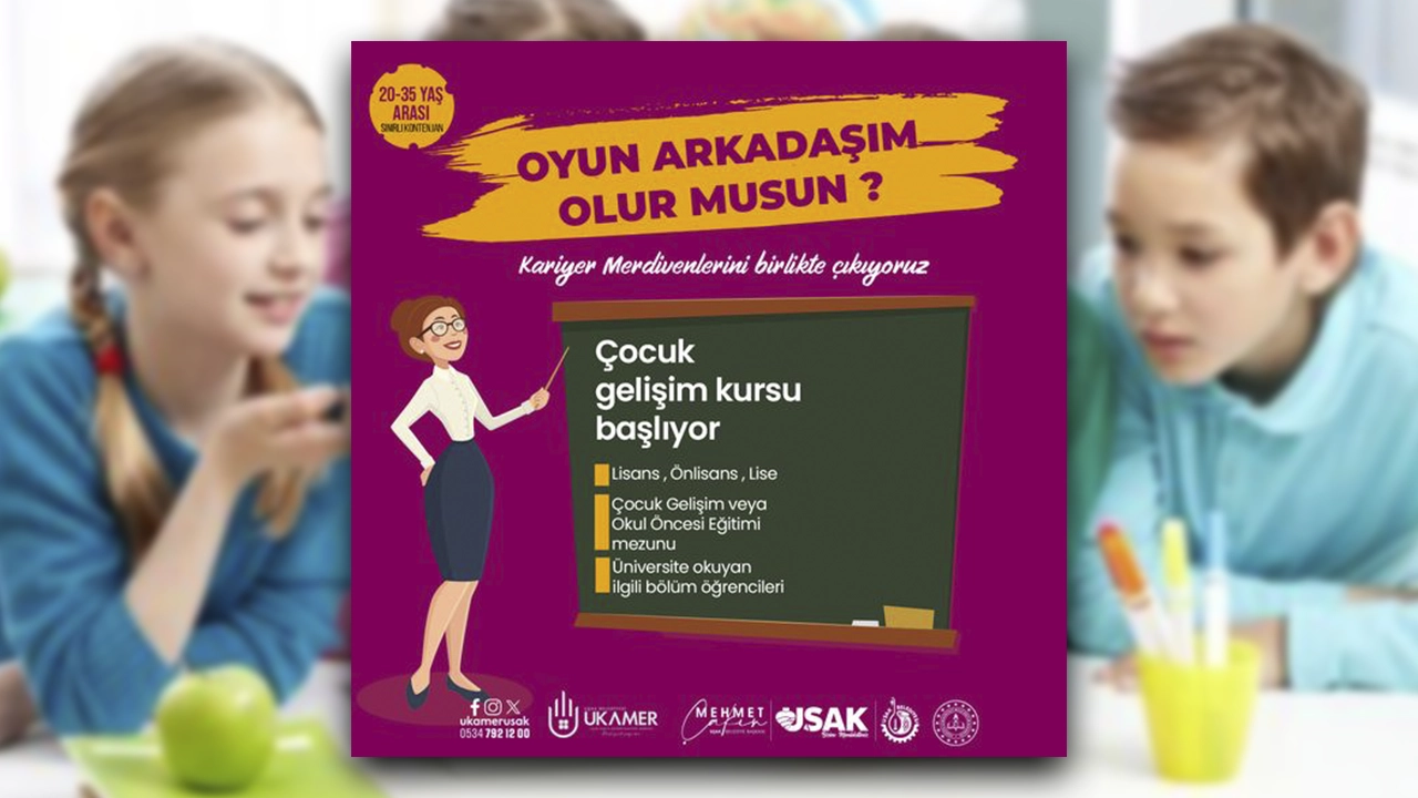 Uşak'lı Kadınlara Ücretsiz 'Çocuk Gelişimi' Eğitimi