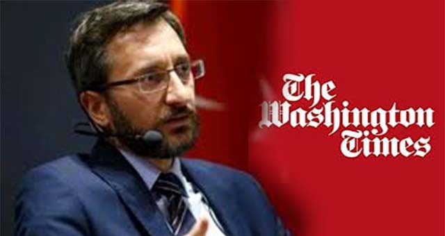 İLETİŞİM BAŞKANI FAHRETTİN ALTUN, WASHINGTON TIMES İÇİN KALEME ALDIĞI MAKALEDE, TÜRKİYE‘NİN KOVİD-19 İLE BAŞARILI MÜCADELESİNİ ANLATTI