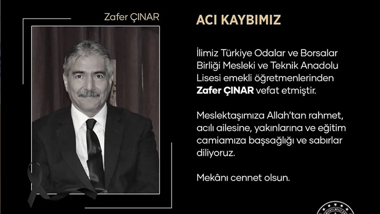 Eğitim Camiasında Acı Kayıp