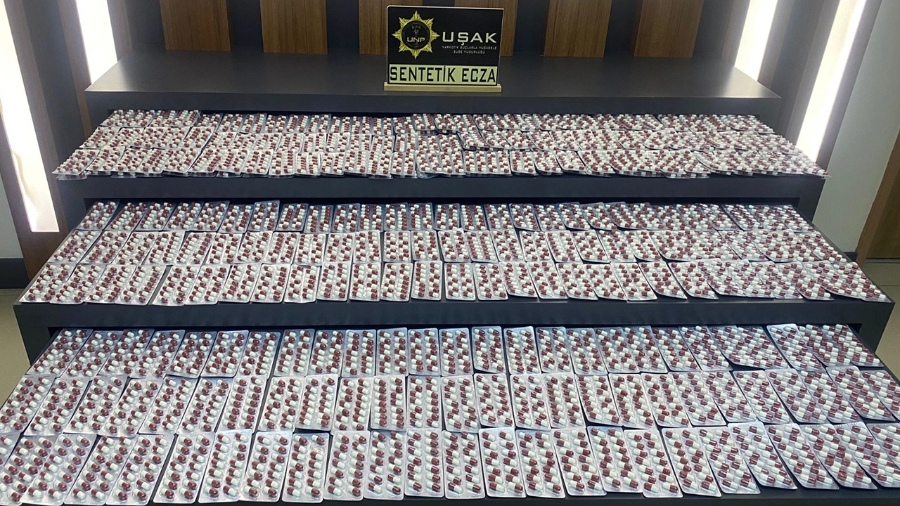 Uşak’ta 4 Bin 568 Adet Sentetik Hap Ele Geçirildi