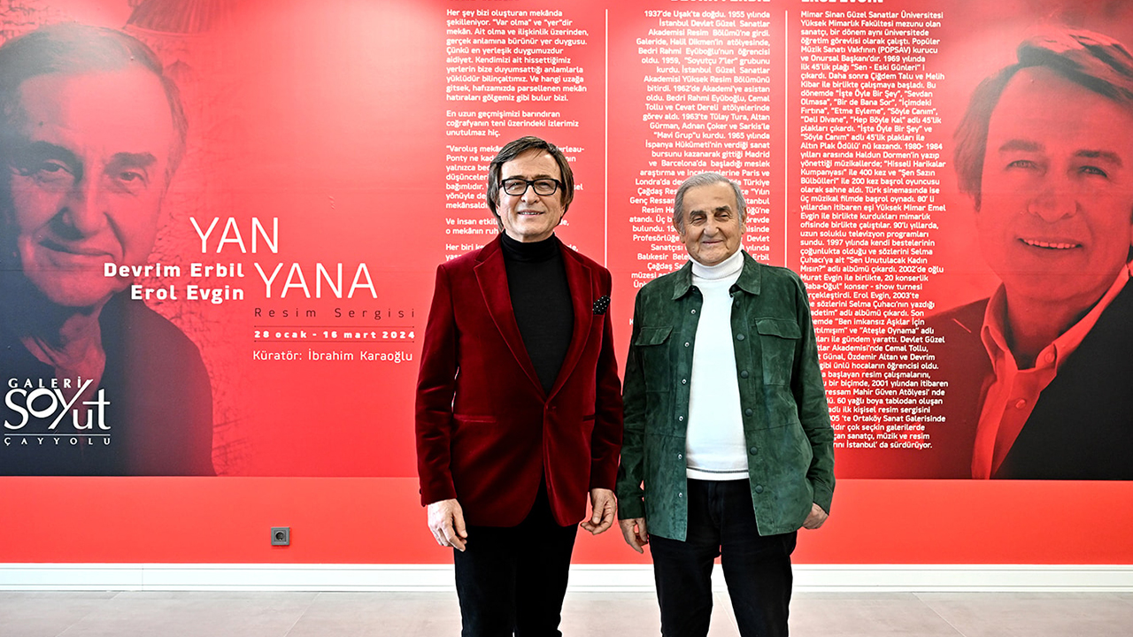 Erol Evgin ve Uşak'lı Ressam Devrim Erbil'den Ortak Sergi