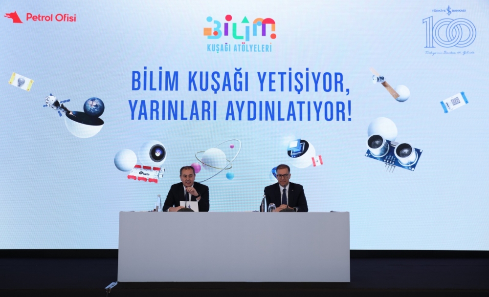 İş Bankası ve Petrol Ofisi Grubu'ndan "Bilim Kuşağı Atölyeleri"