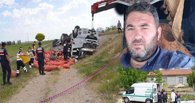 UŞAKLI TIR ŞÖFÖRÜ KONYA’DA TRAFİK CANAVARINA YENİK DÜŞTÜ