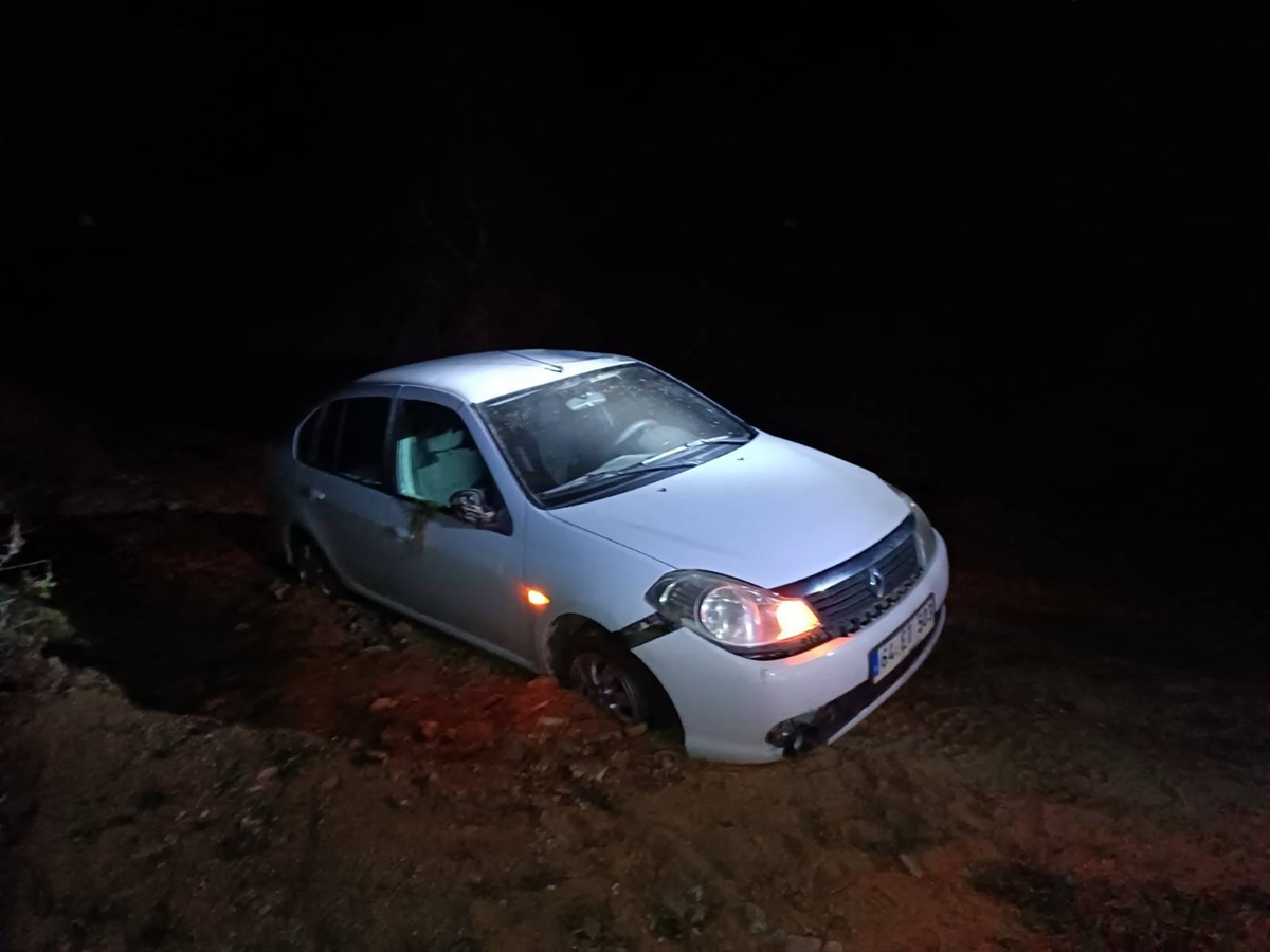 Uşak Eşme'de Şarampole Düşen Aracın Sürücüsü Ali Telli Öldü