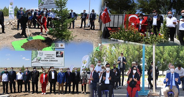 15 TEMMUZ ŞEHİDİ POLİS MEMURU MEHMET ÇETİN MEZARI BAŞINDA ANILDI