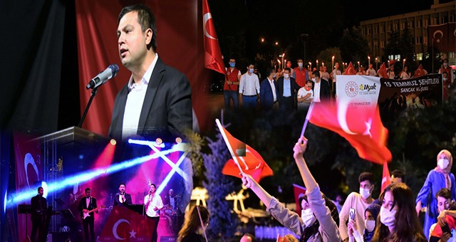 UŞAK'TA 15 TEMMUZ DESTANI ANILDI
