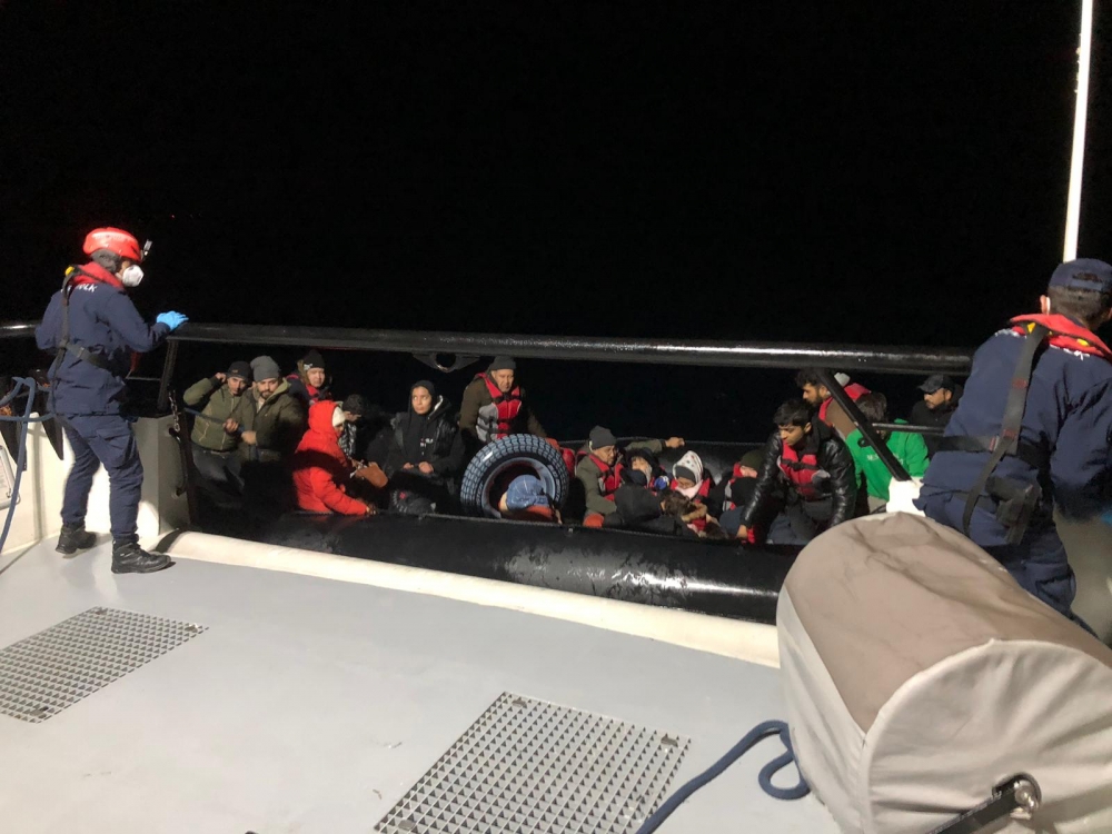 Muğla açıklarında 31 düzensiz göçmen yakalandı