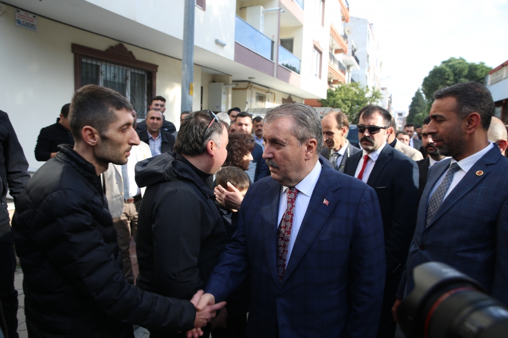 BBP Genel Başkanı Destici, Aydın'da taziye ziyaretinde bulundu