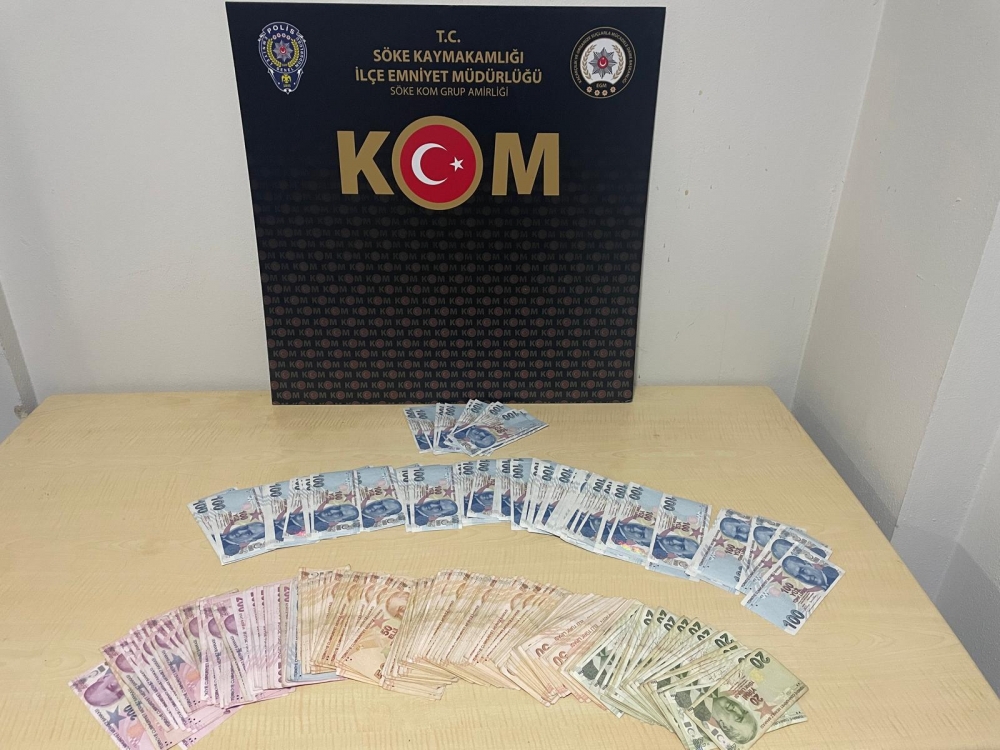 Söke'de sahte parayla alışveriş yapan 2 şüpheliden 1'i tutuklandı