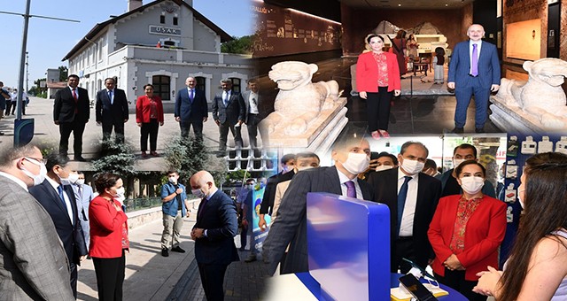 ULAŞTIRMA VE ALTYAPI BAKANI ADİL KARAİSMAİLOĞLU, VALİ FUNDA KOCABIYIK'I MAKAMINDA ZİYARET ETTİ