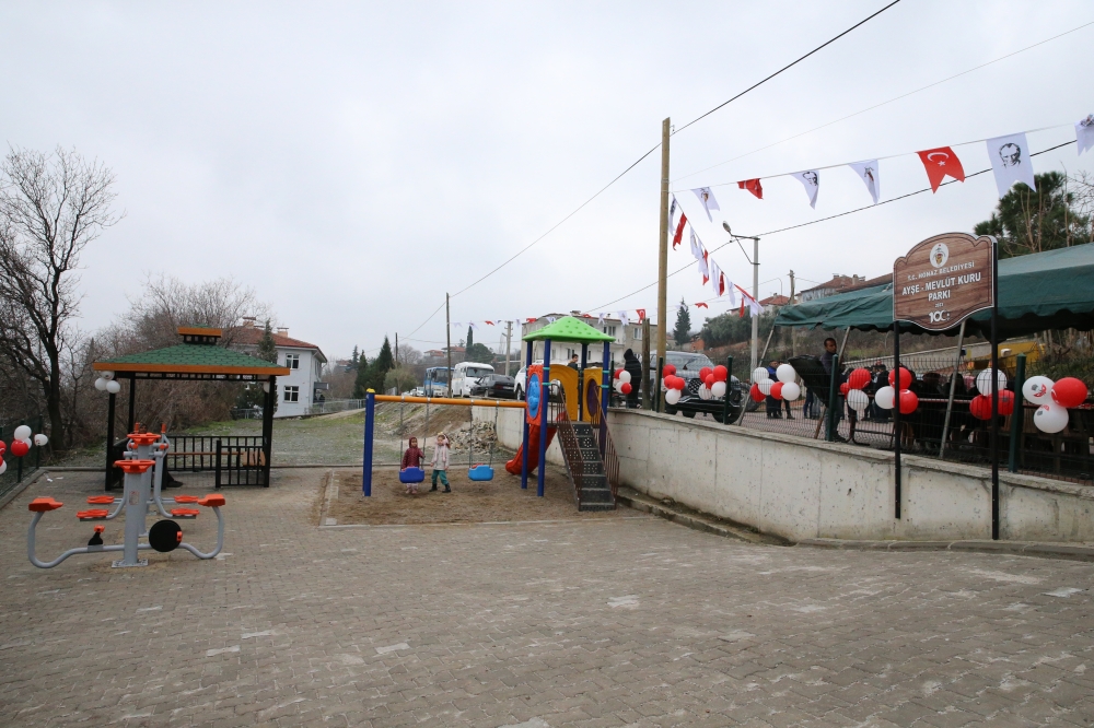 Denizli'de bir hayırsever eşinin vasiyeti üzerine park yaptırdı