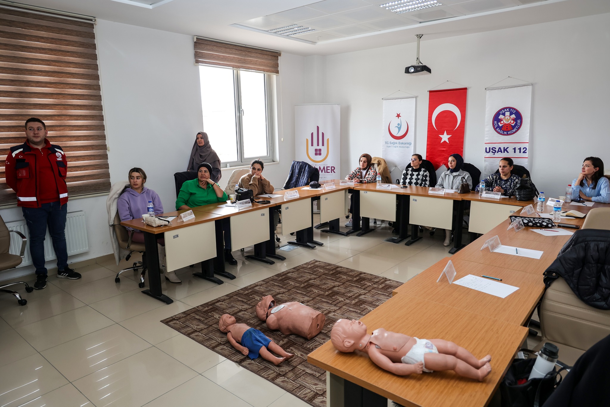 Uşaklı Kadınlara Ücretsiz İlk Yardım Kursu