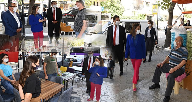 VALİ FUNDA KOCABIYIK, COVİD-19 DENETİMLERİNE KATILDI