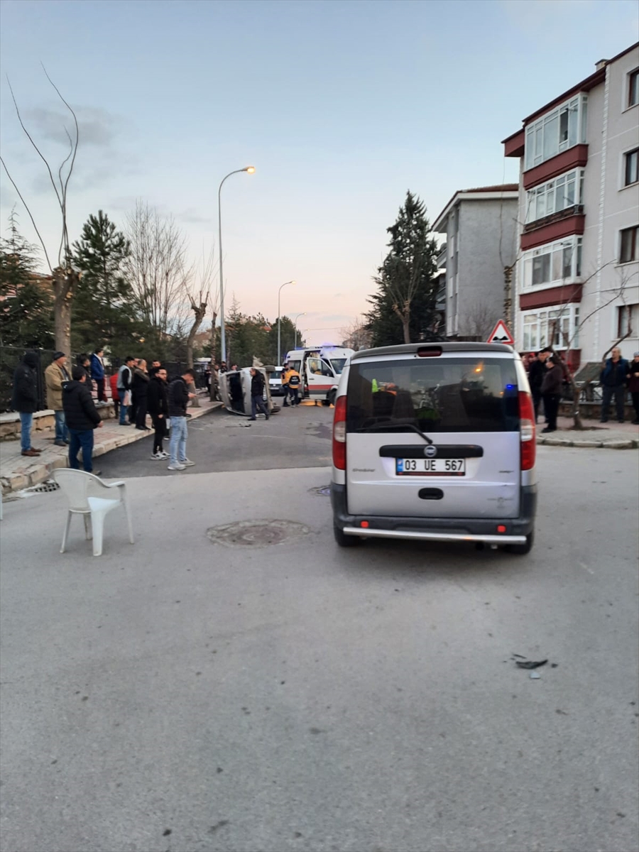 Afyonkarahisar'da trafik kazalarında 9 kişi yaralandı