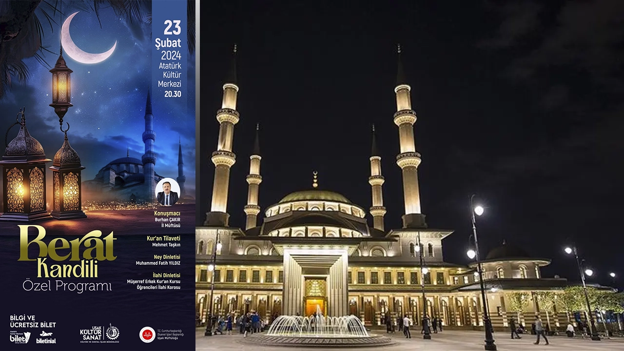 Uşak Müftülüğü Berat Kendili Programı Düzenleyecek