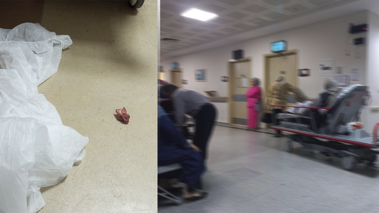 Hastanede Hijyen Sorunu: Kanlı Bezler Yerlerde Geziyor..