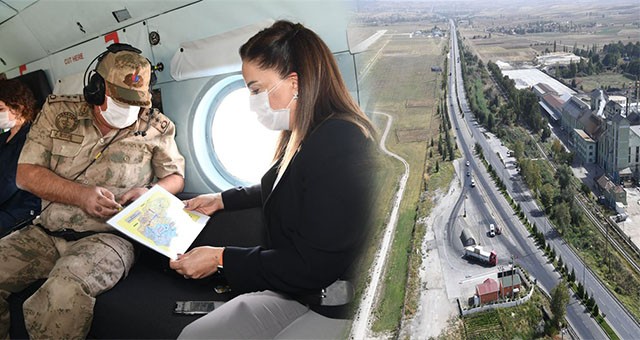 VALİ FUNDA KOCABIYIK, JANDARMA GENEL KOMUTANLIĞI'NA AİT HELİKOPTERLE UŞAK İLİ VE İLÇELERİNDE TRAFİK DENETİMİNE KATILDI.