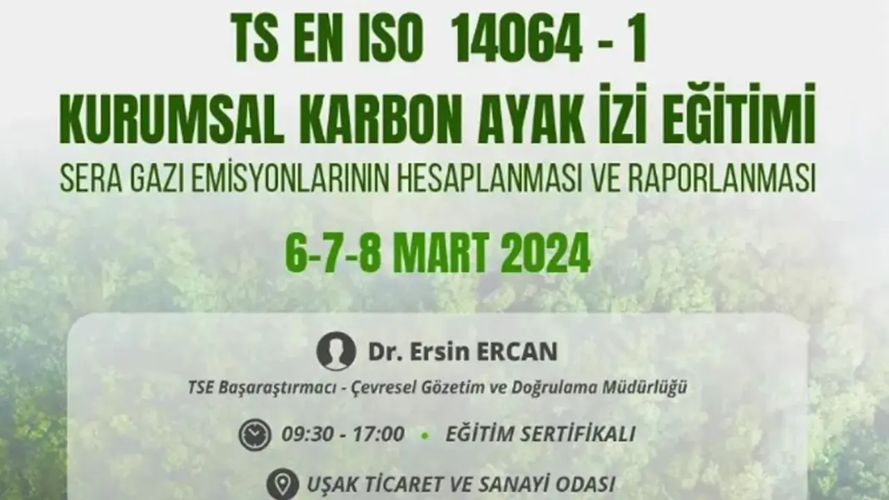 UTSO'da Kurumsal Karbon Ayak İzi Eğitimi ve Sertifikasyon Programı