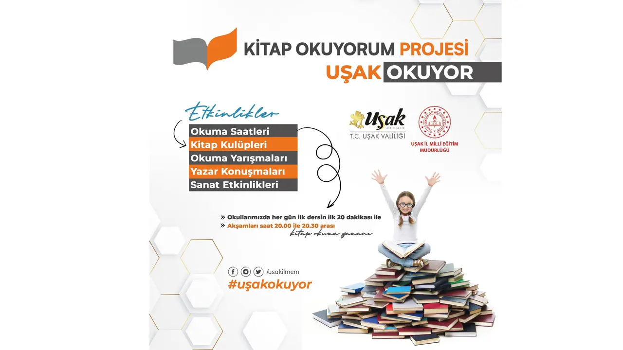 Uşak Okuyor Projesi İle Okuma Alışkanlığı Artıyor