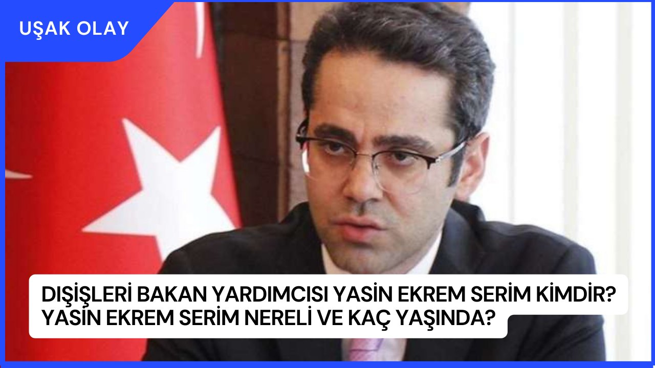 Dışişleri Bakan Yardımcısı Yasin Ekrem Serim Kimdir? Yasin Ekrem Serim Nereli ve Kaç Yaşında?