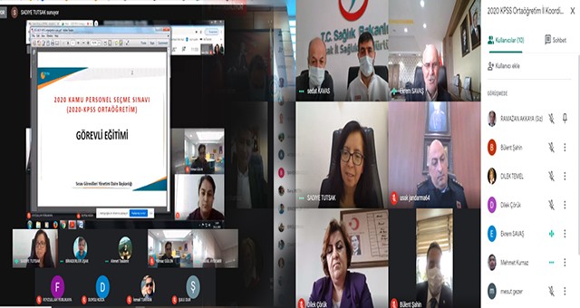 2020 KPSS ORTAÖĞRETİM SINAV KOORDİNASYON TOPLANTISI VE GÖREVLİ EĞİTİMİ YAPILDI