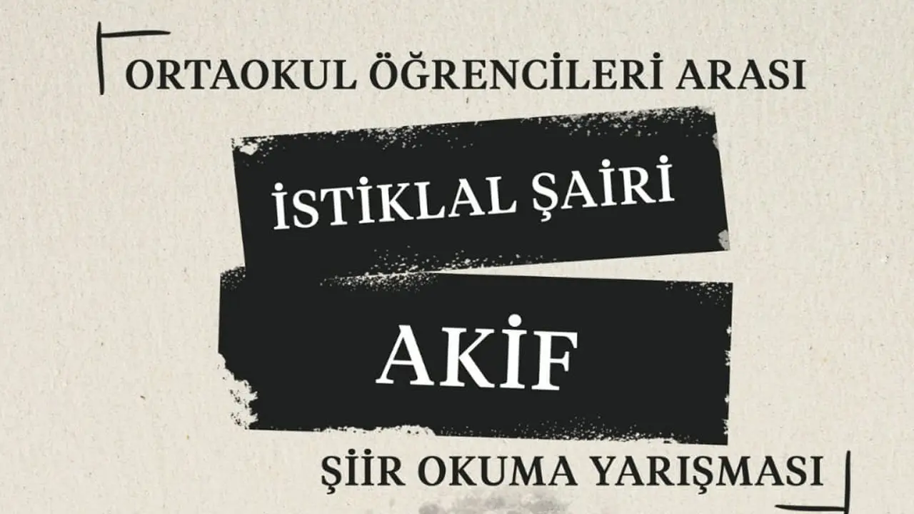 Şiirle Mehmet Akşif Ersoy’u Anlatan Öğrenciye Ödül Yarışması