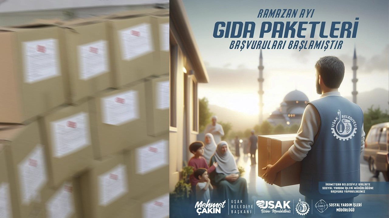 Uşak’ta Ramazan Ayı Gıda Kolisi Yardım Başvuruları Başladı