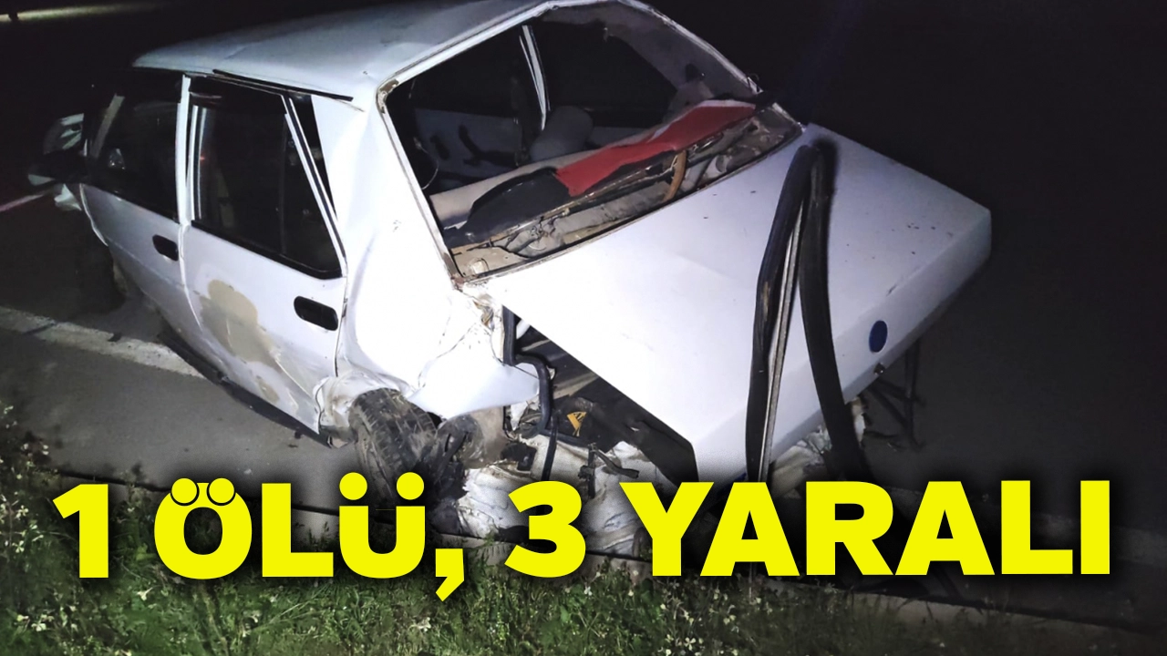 İki Otomobil Çarpıştı Osman Kaymak Öldü, 3 Kişi Yaralandı