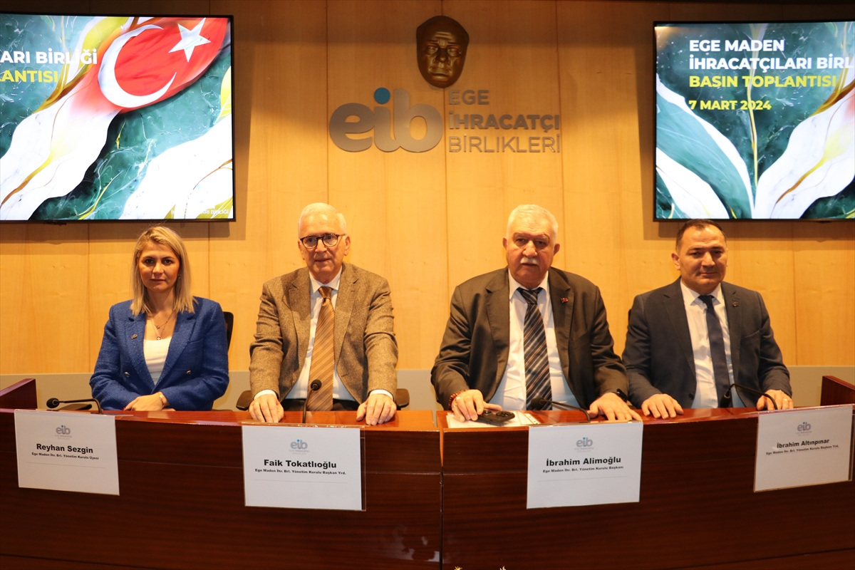 Egeli madencilerin 2024 hedefi 1 milyar 250 milyon dolarlık ihracat