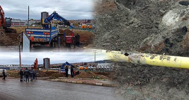 UŞAK'TA ALTYAPI ÇALIŞMASINDA DOĞAL GAZ BORUSU DELİNDİ; TÜM KENTTE GAZ AKIŞI 12 SAAT DURDURULDU