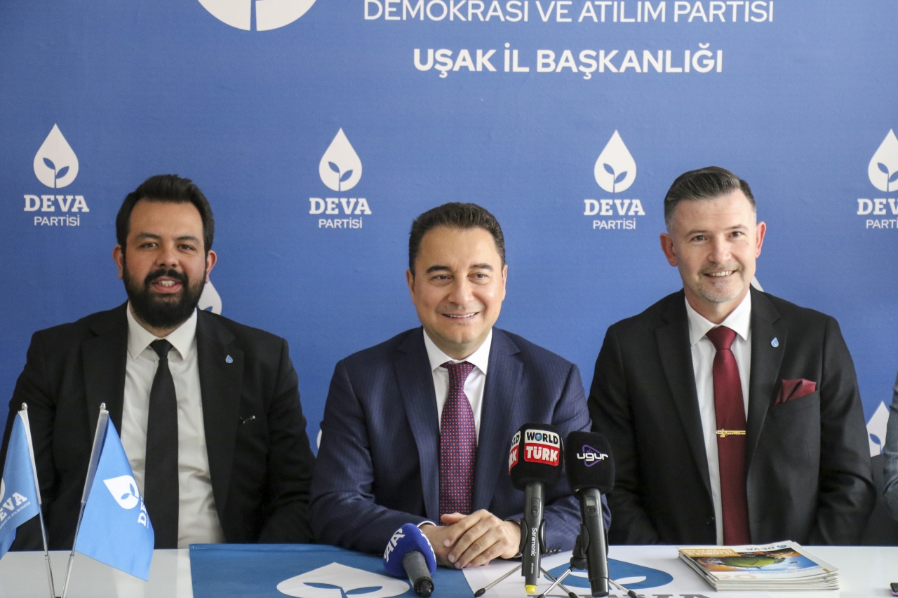 DEVA Partisi Genel Başkanı Babacan, Uşak'ta Konuştu