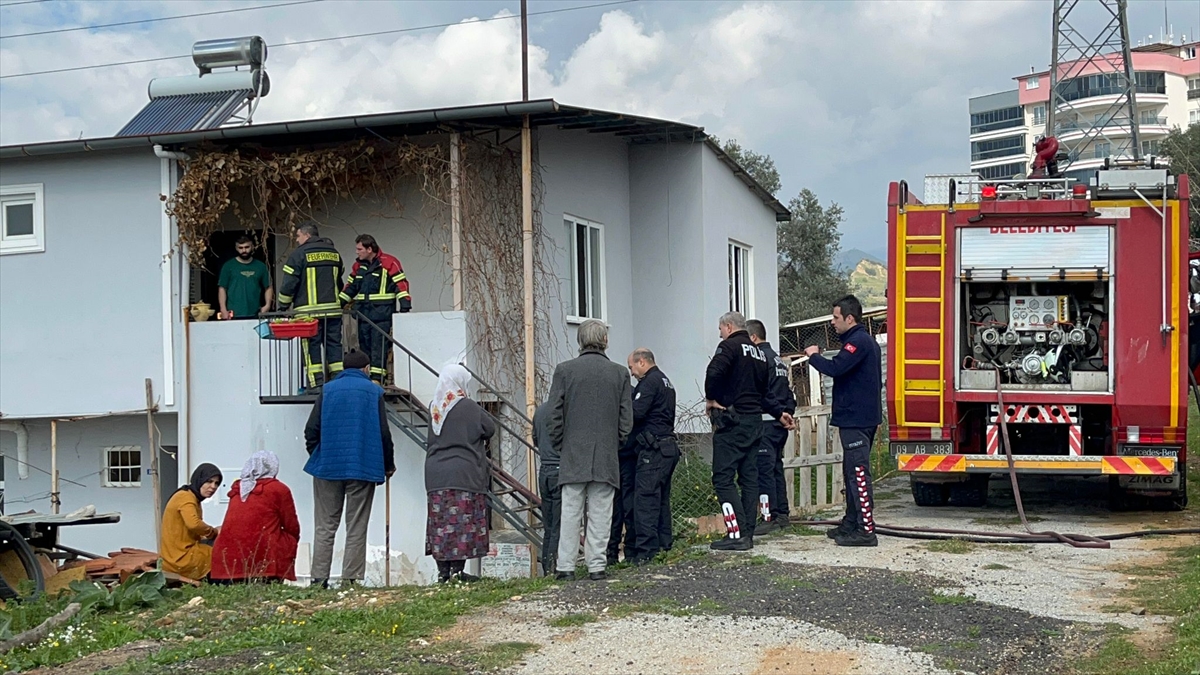 Nazilli'de bir evde çıkan yangın söndürüldü