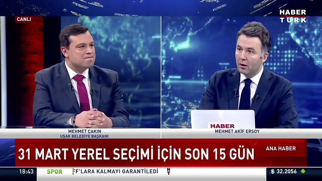Başkan Çakın Habertürk'e Katıldı: Hızlı Tren Şehir Merkezinden Geçecek