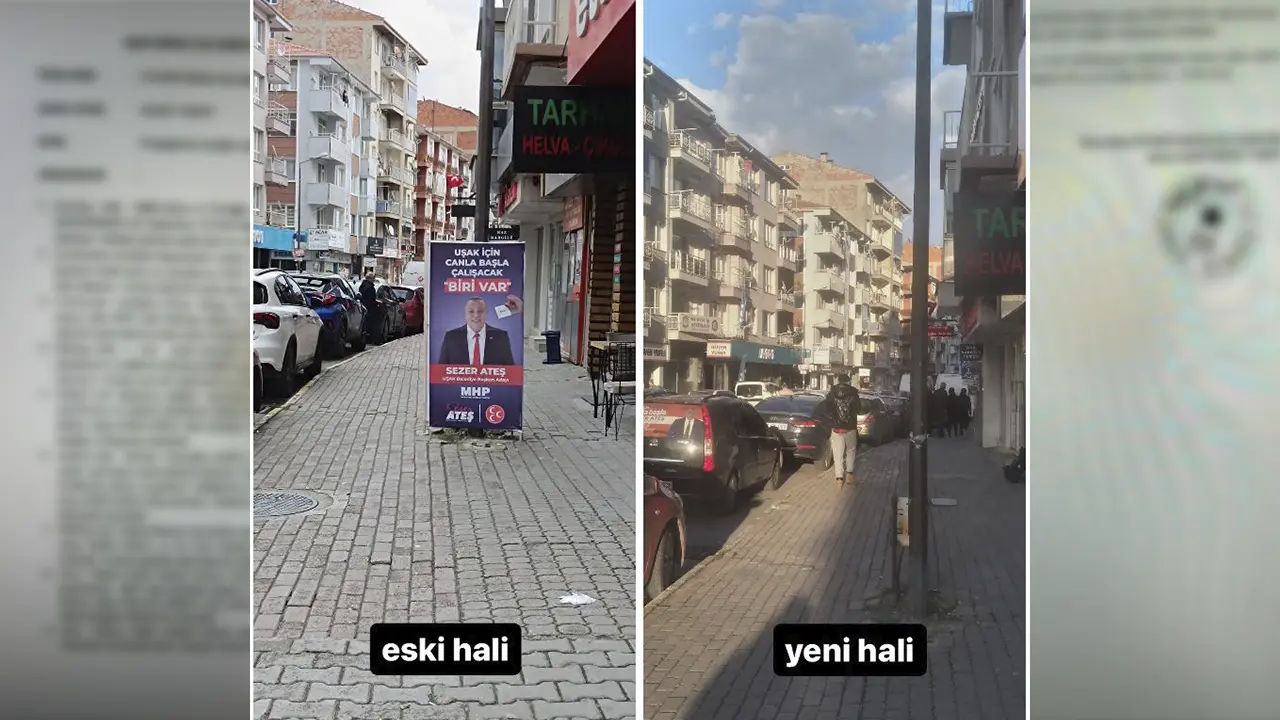 Uşak'ta Afiş Krizi: Sezer Ateşi ve Mehmet Çakın'ı İyi Parti Şikayet Etmiş..!