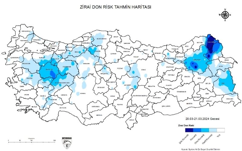 Meteorolojiden Uşak’a Zirai Don Uyarısı