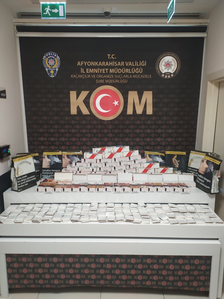 Afyonkarahisar'da 18 bin makaron ele geçirildi