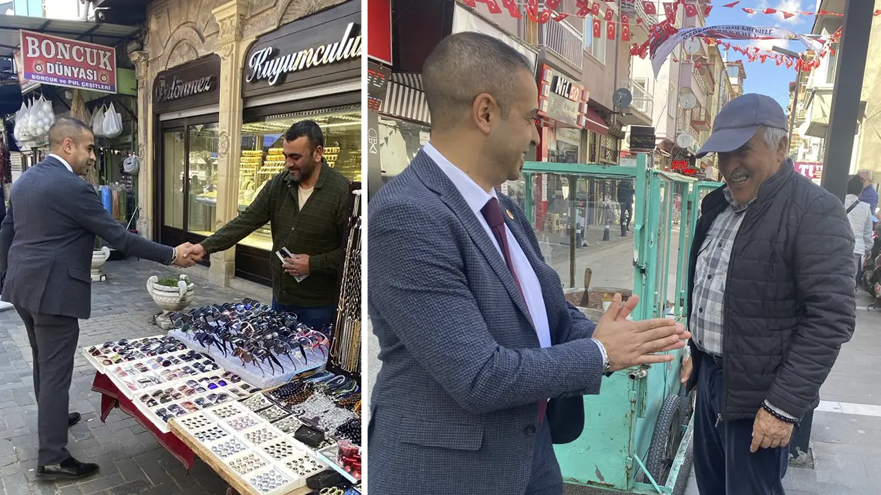Uşak BBP Adayı Kahveci, Pazarcı Esnafının Derdini Dinledi