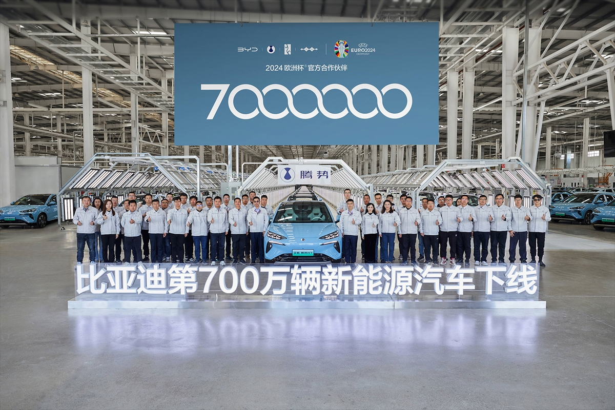 BYD 7 milyonuncu yeni enerji aracını üreterek rekor kırdı