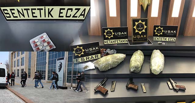 2 OTOMOBİLDE ESRAR ELE GEÇİRİLDİ,5 KİŞİ GÖZALTINA ALINDI