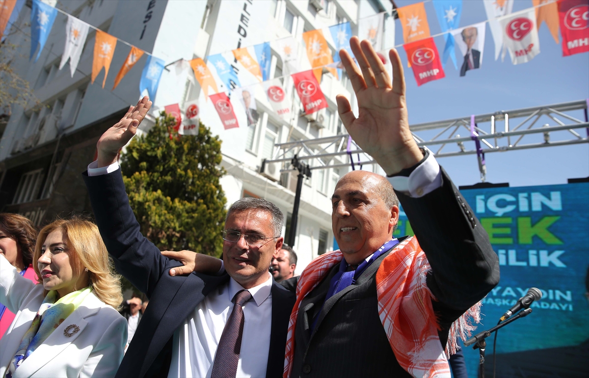 Muğla Büyükşehir Belediye Başkan adayı Ayaydın, Yatağan'da mitingde konuştu