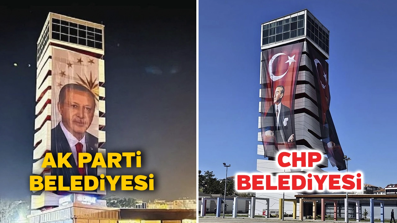 Ak Parti Varken Erdoğan, CHP Varken Atatürk Posteri