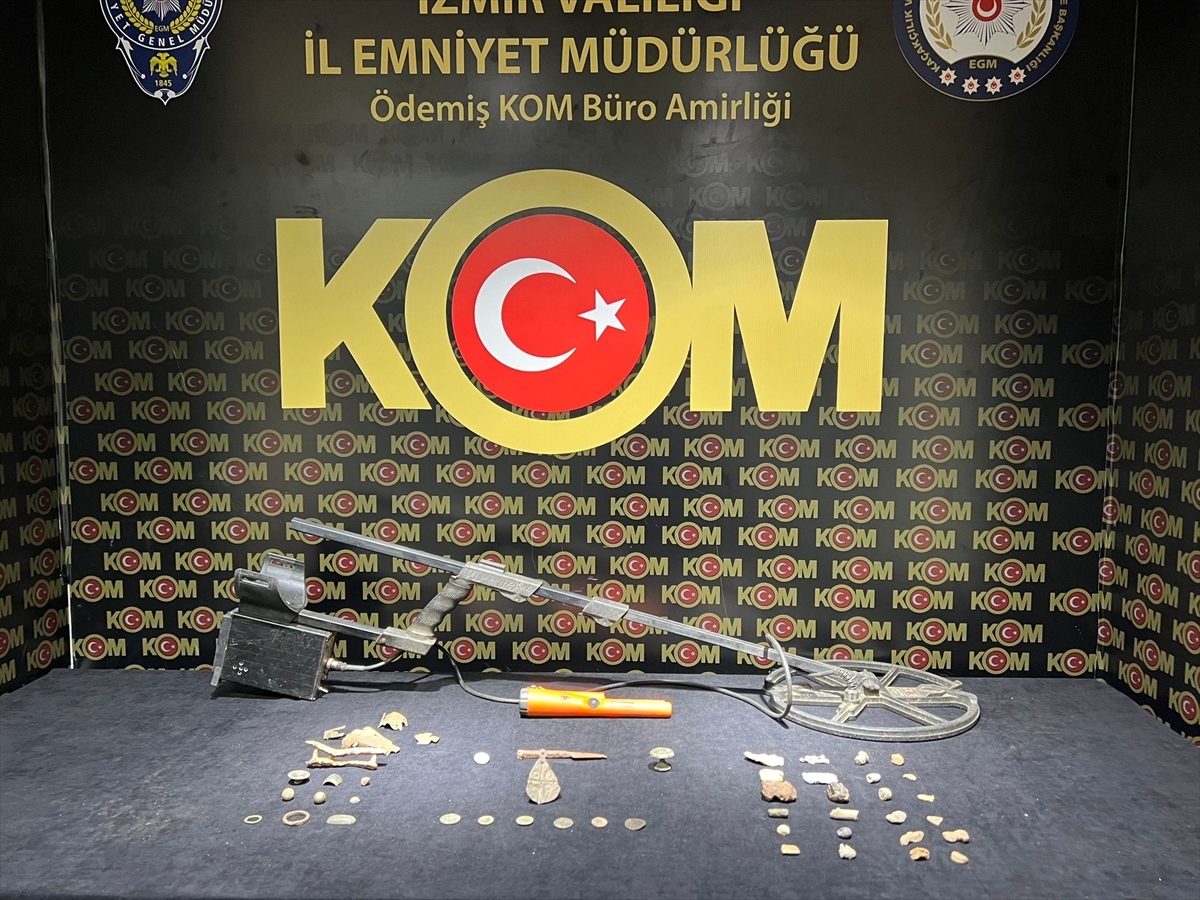 İzmir'de tarihi eser operasyonunda 1 şüpheli yakalandı